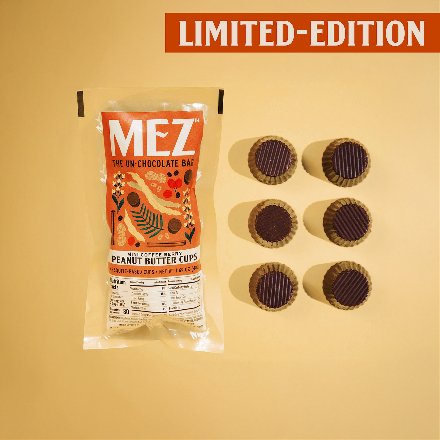 Mini Coffee Berry Peanut Butter Cups